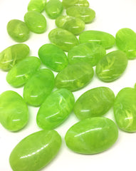 Lime Beads, Green Beads, The Beach Collection, 32mm Oval Beads, Big Acrylic beads, Big Beads, Bangle Beads, Wire Bangle, Beaded Jewelry