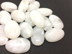 White Beads, The Beach Collection, 32mm Oval Beads, Big Acrylic beads, Big Beads, Bangle Beads, Wire Bangle, Beaded Jewelry