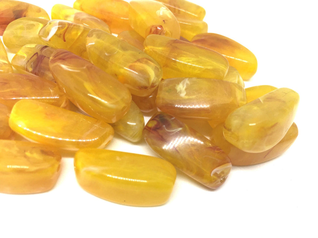 Yellow Beads, Marigold Beads, The Sprinkle Collection, 27mm Beads, Rectangle Beads, Log Beads, Bangle Beads, Bracelet Beads, necklace beads