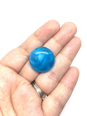 Blue Beads, Caribbean Beads, The Eclipse Collection, 23mm Beads, circular acrylic beads, bracelet necklace earrings, jewelry making, bangle
