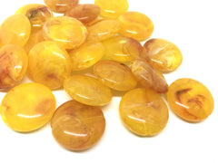 Yellow Beads, Marigold Beads, The Eclipse Collection, 23mm Beads, circular acrylic beads, bracelet necklace earrings, jewelry making, bangle