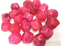 Pink Beads, Acrylic Beads, The Jet-Setter Collection, 22mm beads, Colorful beads, Multi-Color Beads, Gemstones, Chunky Beads