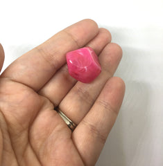 Pink Beads, Acrylic Beads, The Jet-Setter Collection, 22mm beads, Colorful beads, Multi-Color Beads, Gemstones, Chunky Beads