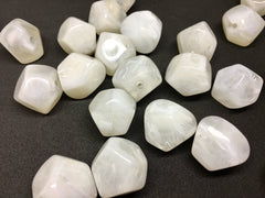 White Beads, Acrylic Beads, The Jet-Setter Collection, 22mm beads, Colorful beads, Multi-Color Beads, Gemstones, Chunky Beads
