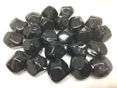 Black Beads, Acrylic Beads, The Jet-Setter Collection, 22mm beads, Colorful beads, Multi-Color Beads, Gemstones, Chunky Beads