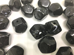 Black Beads, Acrylic Beads, The Jet-Setter Collection, 22mm beads, Colorful beads, Multi-Color Beads, Gemstones, Chunky Beads