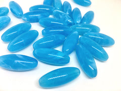 Blue Beads, Caribbean , The POD Collection, 33mm Beads, big acrylic beads, bracelet, necklace, acrylic bangle beads, blue jewelry
