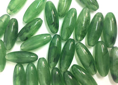 Green Beads, Jalapeno, The POD Collection, 33mm Beads, big acrylic beads, bracelet, necklace, acrylic bangle beads, green jewelry