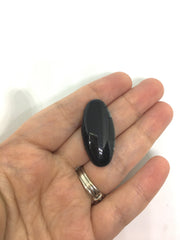 Black Water Mermaid 35mm Bead - Oval Nugget Bead - Bangle or Jewelry Making, bangle beads, mermaid jewelry, black beads, water beads