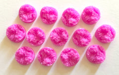 12mm Druzy Cabochons, Dark Pink, jewelry making kit, earring set, diy jewelry, druzy studs, 12mm Druzy, cabochon, stud earrings