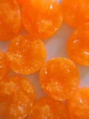 12mm Druzy Cabochons, clementine, jewelry making kit, earring set, diy jewelry, druzy studs, 12mm Druzy, cabochon, stud earrings, orange