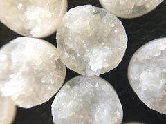 12mm Druzy Cabochons, white, jewelry making kit, earring set, diy jewelry, druzy studs, 12mm Druzy, cabochon, stud earrings