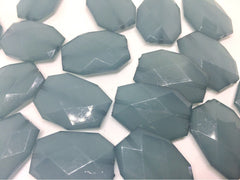 Spring Storm Beads, Gray Blue Green Beads, faceted acrylic beads, bangle beads, gray beads, gray jeweley, gray bracelet, big acrylic beads