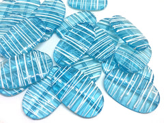 XL Light Blue Painted 45mm beads, chunky jewelry, wire bangle, jewelry making, Teal Jumbo Beads, blue beads, large beads, blue necklace