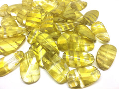 Gold Beads, Striped Beads, 30mm Bead, big acrylic beads, bracelet necklace earrings, jewelry making, acrylic bangle bead, gold jewelry