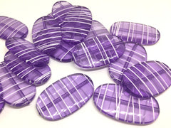 XL Dark Purple Painted 45mm beads, chunky jewelry, wire bangle, jewelry making, purple big Beads, purple beads, large beads, purple necklace