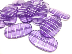 XL Dark Purple Painted 45mm beads, chunky jewelry, wire bangle, jewelry making, purple big Beads, purple beads, large beads, purple necklace