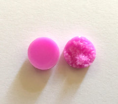 12mm Druzy Cabochons, Dark Pink, jewelry making kit, earring set, diy jewelry, druzy studs, 12mm Druzy, cabochon, stud earrings