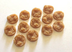 12mm Druzy Cabochons, caramel brown, jewelry making kit, earring set, diy jewelry, druzy studs, 12mm Druzy, cabochon, stud earrings, brown