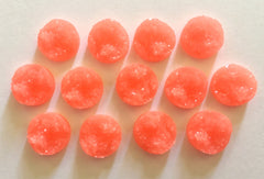 12mm Druzy Cabochons, Coral, jewelry making kit, earring set, diy jewelry, druzy studs, 12mm Druzy, cabochon, stud earrings