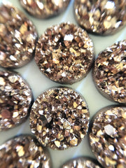 12mm Druzy Cabochons, RoseGold, jewelry making kit, earring set, diy jewelry, druzy studs, 12mm Druzy, cabochon, stud earrings