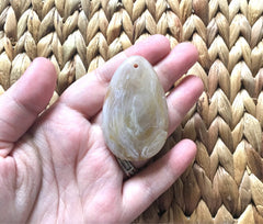 Toffee brown Teardrop Pendants, 57x36mm, acrylic gem pendants, 1 hole pendants, long necklace, wire wrapped pendant, wrapping pendant neckla