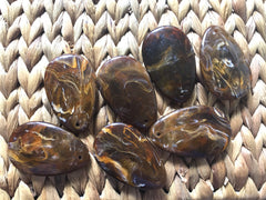 Hot Cocoa brown Teardrop Pendants, 57x36mm, acrylic gem pendants, 1 hole pendants, long necklace, wire wrapped pendant, wrapping pendant