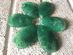 Green Jalapeño Teardrop Pendants, 57x36mm, acrylic gem pendants, 1 hole pendant, long necklace, wire wrapped pendant, wrapping pendant green