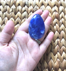 Dark Blue Teardrop Pendants, 57x36mm, acrylic gem pendants, 1 hole pendant, long necklace, wire wrapped pendant, wrapping pendant Royal Navy