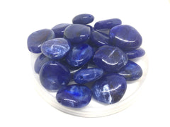 Royal Blue 31mm acrylic beads, chunky statement necklace, wire bangle, jewelry making, QUEEN Collection, oval beads, large blue necklace