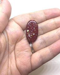 Maroon Painted Beads, Surf Collection, 30mm Beads, Rectangle Beads, Oval Beads, Bangle Beads, Bracelet Beads, necklace beads, red bangle