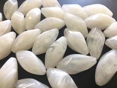White 33mm Beads, white beads, large acrylic tube beads, white jewery, white bangle, wire bangle, jewelry making, large white gemstone beads