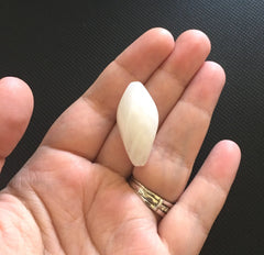 White 33mm Beads, white beads, large acrylic tube beads, white jewery, white bangle, wire bangle, jewelry making, large white gemstone beads