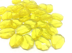 Yellow Beads, The Aria Collection, 28mm Beads, big acrylic beads, bracelet necklace earrings, jewelry making, yellow acrylic bangle beads
