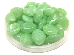 Light Green Beads, The Princess Collection, 25mm Beads, big acrylic beads, bracelet necklace earrings, jewelry making, green jewelry