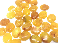 Marigold Yellow Beads, The Princess Collection, 25mm Beads, big acrylic beads, bracelet necklace earrings, jewelry making, yellow jewelry