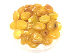 Marigold Yellow Beads, The Princess Collection, 25mm Beads, big acrylic beads, bracelet necklace earrings, jewelry making, yellow jewelry