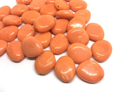 Orange Clementine Beads, The Princess Collection, 25mm Beads, big acrylic beads, bracelet necklace earrings, jewelry making, orange jewelry