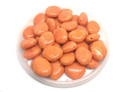 Orange Clementine Beads, The Princess Collection, 25mm Beads, big acrylic beads, bracelet necklace earrings, jewelry making, orange jewelry