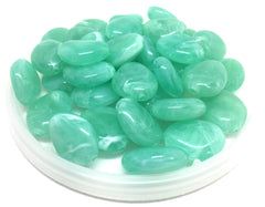 Mint Green Beads, The Princess Collection, 25mm Beads, big acrylic beads, bracelet necklace earrings, jewelry making, green jewelry, mint