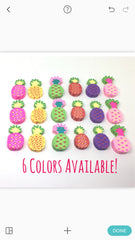 Pineapple Beads, Clay Beads, purple beads, bracelet necklace earrings, jewelry making, clay beads, bangle bead, pineapple decor beads