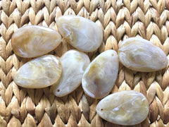 Toffee brown Teardrop Pendants, 57x36mm, acrylic gem pendants, 1 hole pendants, long necklace, wire wrapped pendant, wrapping pendant neckla