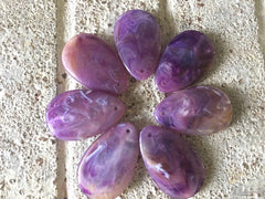 Purple Teardrop Pendants, 57x36mm, acrylic gem pendants, 1 hole pendant, long necklace, wire wrapped pendant, wrapping pendant purple