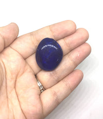 Royal Blue 31mm acrylic beads, chunky statement necklace, wire bangle, jewelry making, QUEEN Collection, oval beads, large blue necklace