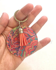 Coral Acrylic Blanks, 2.5 Inch Circles 1 Hole, tassel Keychain blanks, blank acrylics, circle keychains, monogram keychain, coral tassel