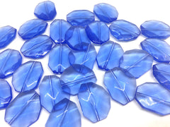 Blue Beads, The Aria Collection, 28mm Beads, big acrylic beads, bracelet necklace earrings, jewelry making, light blue acrylic bangle beads