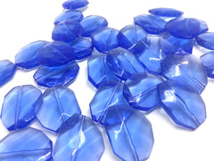 Blue Beads, The Aria Collection, 28mm Beads, big acrylic beads, bracelet necklace earrings, jewelry making, light blue acrylic bangle beads