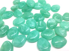 Mint Green Beads, The Princess Collection, 25mm Beads, big acrylic beads, bracelet necklace earrings, jewelry making, green jewelry, mint