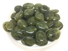 Army Green Beads, The Princess Collection, 25mm Beads, big acrylic beads, bracelet necklace earrings, jewelry making, dark green jewelry