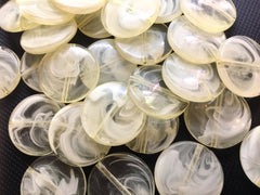 Cream round beads, cream circular beads, Creamy Beads, Bangle Making, Jewelry Making, 27mm Circle Beads, Cream Jewelry, offwhite